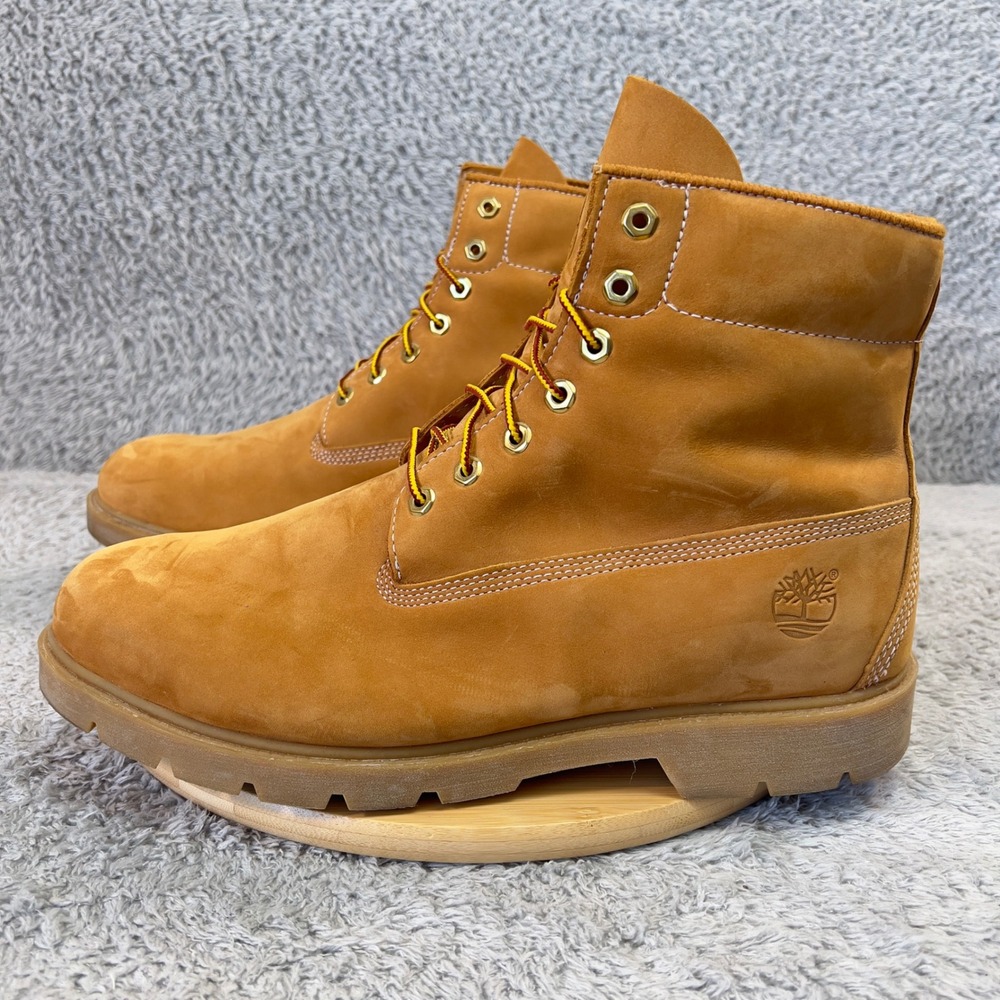 Timberland 6 Inch Premium Waterproof Boots Wheat Nubuck Work 10066 Mens 14 Wide‎